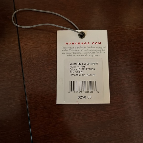 Hobo PATTI bag in color Autumn Python. 100% genuine leather - Picture 5 of 7